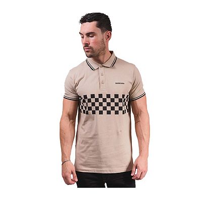Lambretta Mens SS25 Two Tone Tipped Polo Shirt