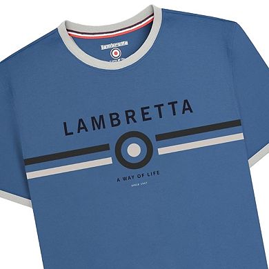Lambretta Mens Target Ringer T-Shirt