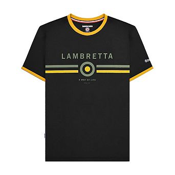 Lambretta Mens Target Ringer T-Shirt