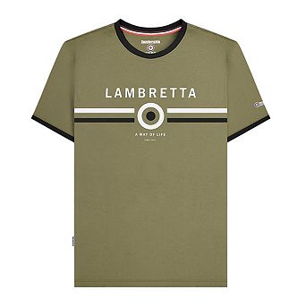 Lambretta Mens Target Ringer T-Shirt