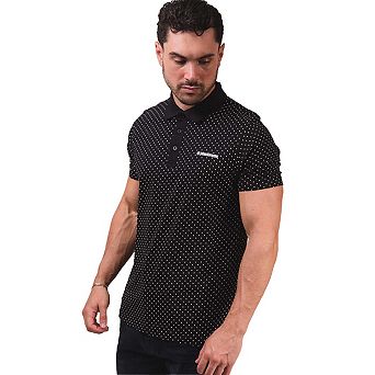 Lambretta Mens SS24 Polka Dot Polo Shirt