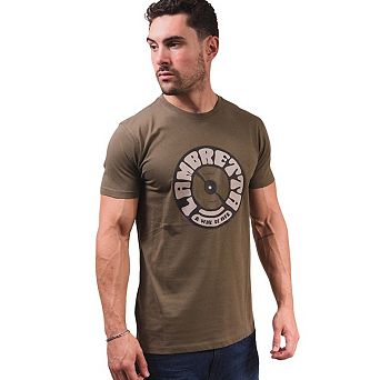 Lambretta Mens Vinyl Record T-Shirt