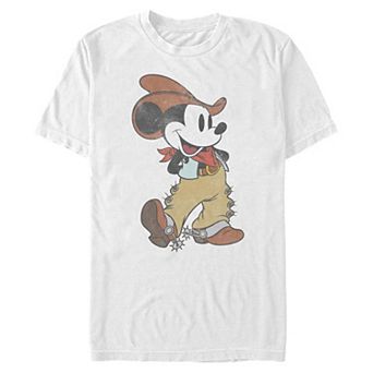 Men's Disney's Mickey Mouse Cowboy Outfit Graphic Tee