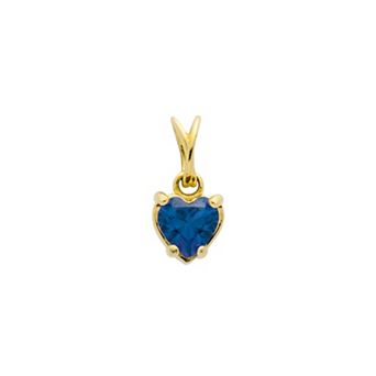 Belinda Jewelz 18k Gold Plated Vermeil Dainty Heart Birthstone Charm