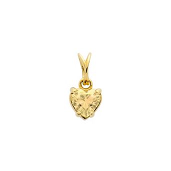 Belinda Jewelz 18k Gold Plated Vermeil Dainty Heart Birthstone Charm