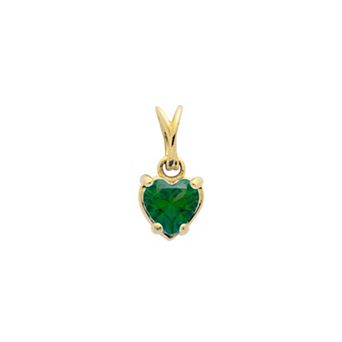 Belinda Jewelz 18k Gold Plated Vermeil Dainty Heart Birthstone Charm