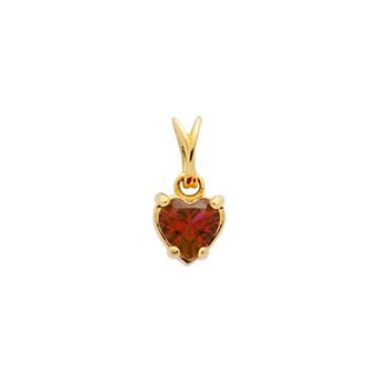 Belinda Jewelz 18k Gold Plated Vermeil Dainty Heart Birthstone Charm
