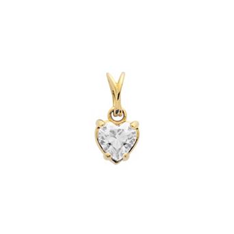 Belinda Jewelz 18k Gold Plated Vermeil Dainty Heart Birthstone Charm