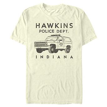 Men's Stranger Things Hawkins Police Dept. Indiana Graphic Tee