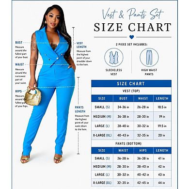 Chic Vest and Pants Set