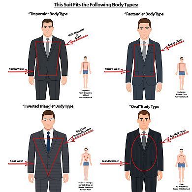 Men’s 2-Piece Belted Fashion Suit Set, Skinny-Fit