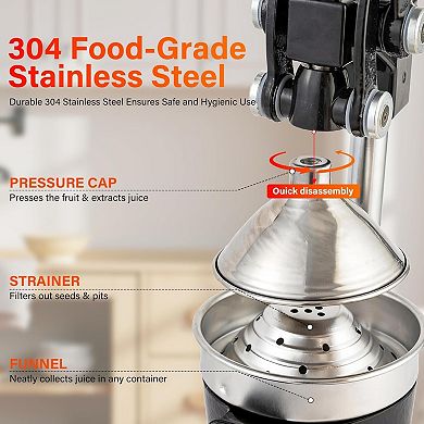 Manual Cast Iron Juicer, Commercial Lemon Squeezer, Professional Citrus Juicer, Ideal