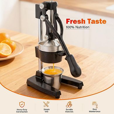 Manual Cast Iron Juicer, Commercial Lemon Squeezer, Professional Citrus Juicer, Ideal