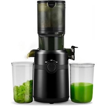 Juicer Machines Whole Fruits & Vegetables,BPA-Free, Easy to Clean (Pure Black, 1.0 L)