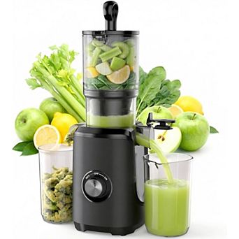 Masticating Juicer with High Juice Yield, Reverse Function
