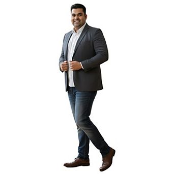 Men's Big & Tall Tailored-Fit Suits Separates Jacket