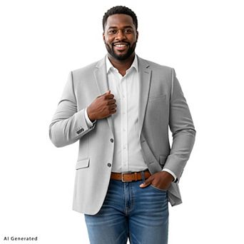 Men's Big & Tall Tailored-Fit Suits Separates Jacket