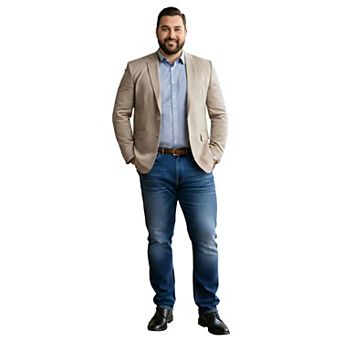 Men's Big & Tall Tailored-Fit Suits Separates Jacket