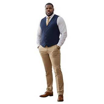 Men's Big & Tall Tailored-Fit Suits Separates Vest