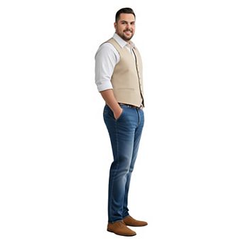Men's Big & Tall Tailored-Fit Suits Separates Vest