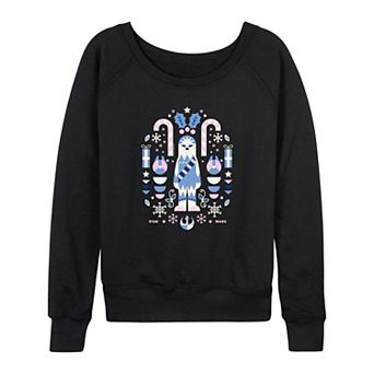 Women's Star Wars Chewbacca Scandinavian Christmas French Terry Long Sleeve Tee