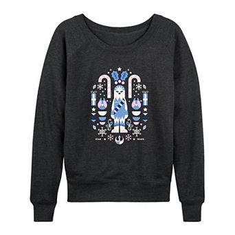 Women's Star Wars Chewbacca Scandinavian Christmas French Terry Long Sleeve Tee