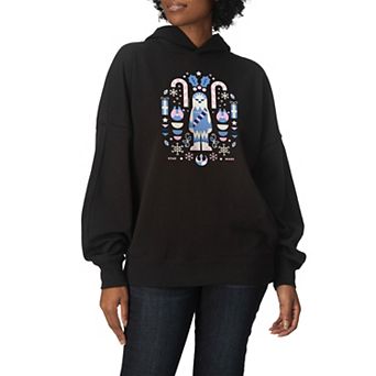 Women's Star Wars Chewbacca Christmas Oversized Fleece Hoodie Sweatshirt