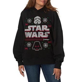 Women's Star Wars Stormtrooper & Darth Vader Oversized Fleece Hoodie Sweatshirt