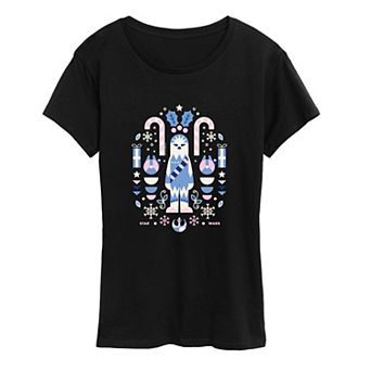 Women's Star Wars Chewbacca Christmas Graphic Tee