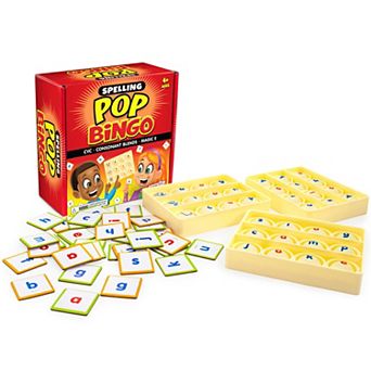 Junior Learning Spelling Pop Bingo CVC-Consonant Blends Educational Game