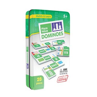Junior Learning 28 pc Place Value Dominoes Activity Cards
