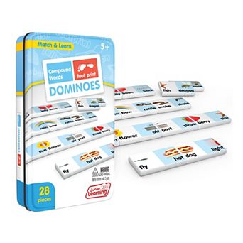 Junior Learning 28 pc Compound Words Dominoes Language Arts Game