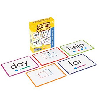 Junior Learning 52-Card Sight Words Flash Cards With Visual Clues