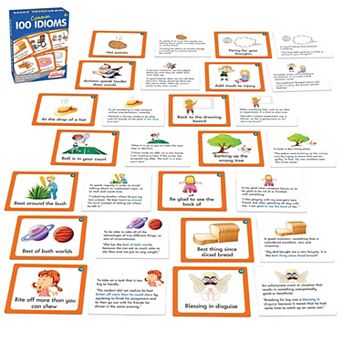 Junior Learning 100 Common Idioms Educational Activity Cards