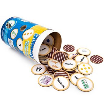 Junior Learning Number Snacks Double-Sided Cards Early Math Counting Recognition Game