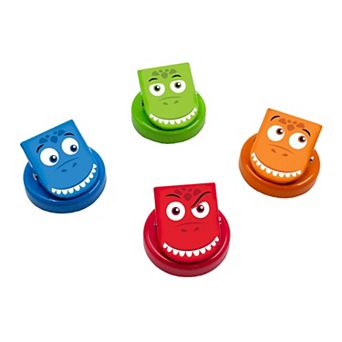 Junior Learning 4 pc Dinos Magnetic Clips Fun Pack
