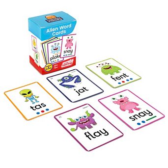 Junior Learning Alien Word Flashcards 147 Color-Coded Cards Educational Resource