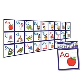 Junior Learning Rainbow Phonics Alphabet Poster - Educational Flash Cards