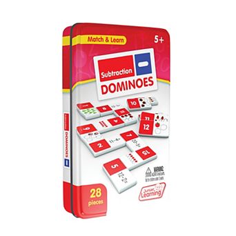 Junior Learning 28 pc Subtraction Dominoes Activity Cards Educational Resources