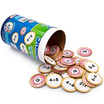 Junior Learning Double-Sided Donuts Theme Math Cards
