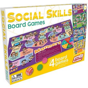 Junior Learning Social Skills & Emotional Development 4-Board Game Set