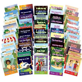 Junior Learning The Beanies 60-Book Library Hi-Lo Decodables Kids Reading Development