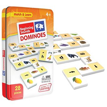 Junior Learning 28 pc Beginning Sounds Dominoes Educational Game
