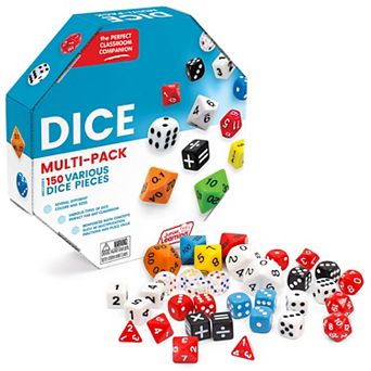 Junior Learning Dice Multi-Pack - 150 Various Pieces - Math Concepts & Learning Games