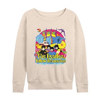 Women's The Beatles Vintage Distressed French Terry Long Sleeve Tee