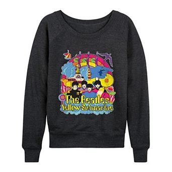Women's The Beatles Vintage Distressed French Terry Long Sleeve Tee