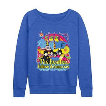 Women's The Beatles Vintage Distressed French Terry Long Sleeve Tee