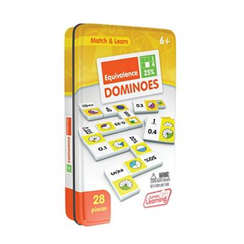 Junior Learning 28 pc Equivalence Dominoes Educational Activity Cards