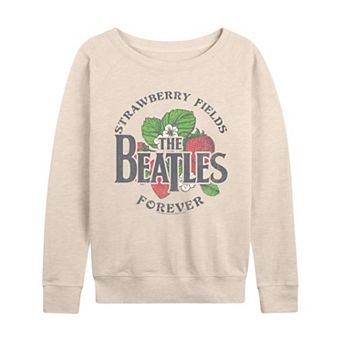 Women's The Beatles Strawberry Fields Forever French Terry Long Sleeve Tee