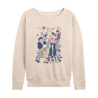 Women's The Beatles Floral French Terry Long Sleeve Tee